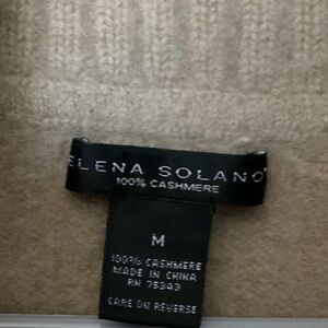 Selling an Elena Solano 100% cashmere in medium